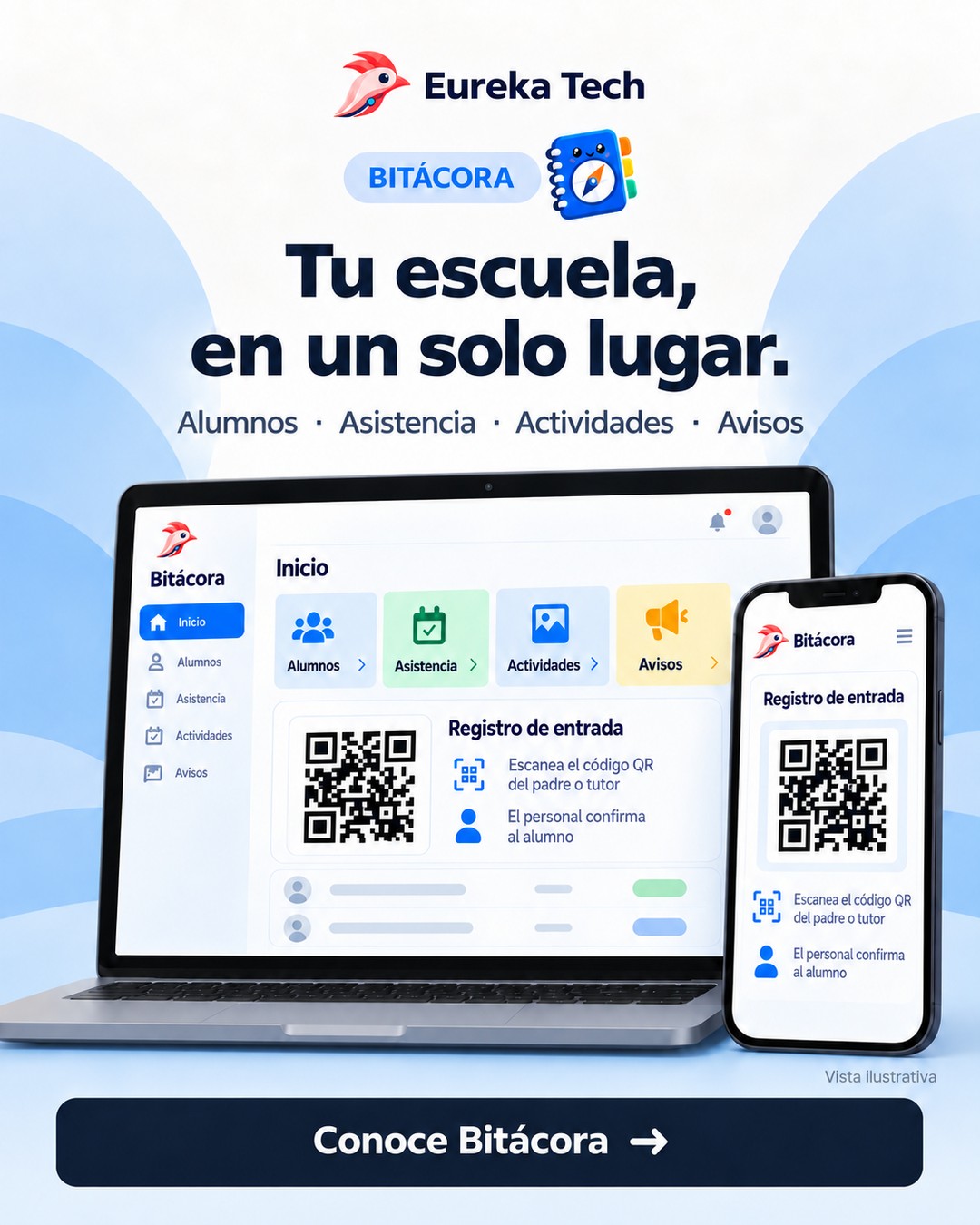 Cartel de Bitácora aprobado para Instagram