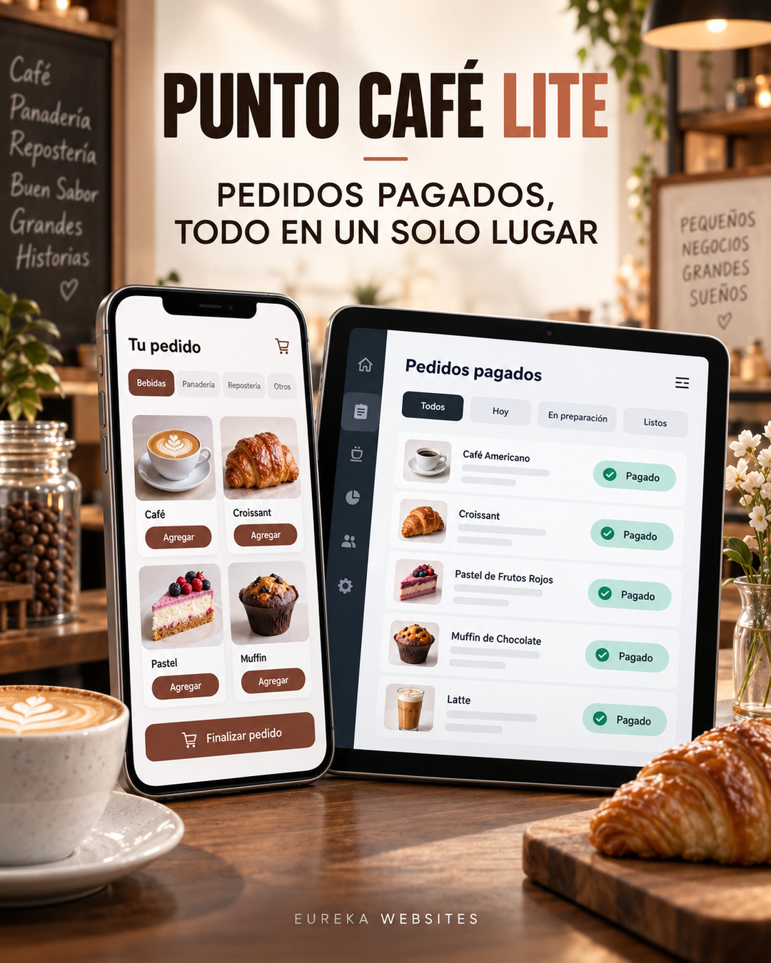 Cartel de Punto Café Lite aprobado para Instagram